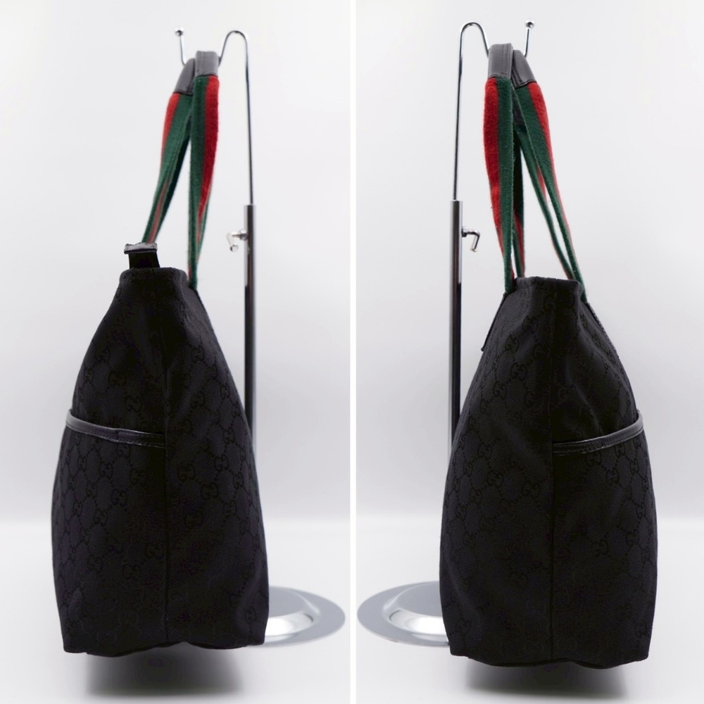 CB30 ❤️ GUCCI Monogram Web Diaper Tote - Picture 6 of 13